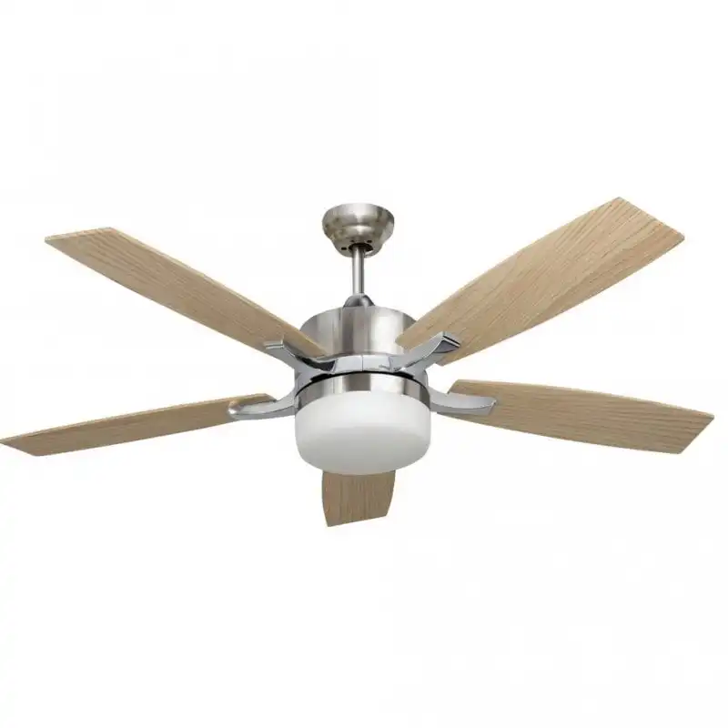 Fabrilamp Menfis Ventilador de Techo con Luz y Mando 80W Haya