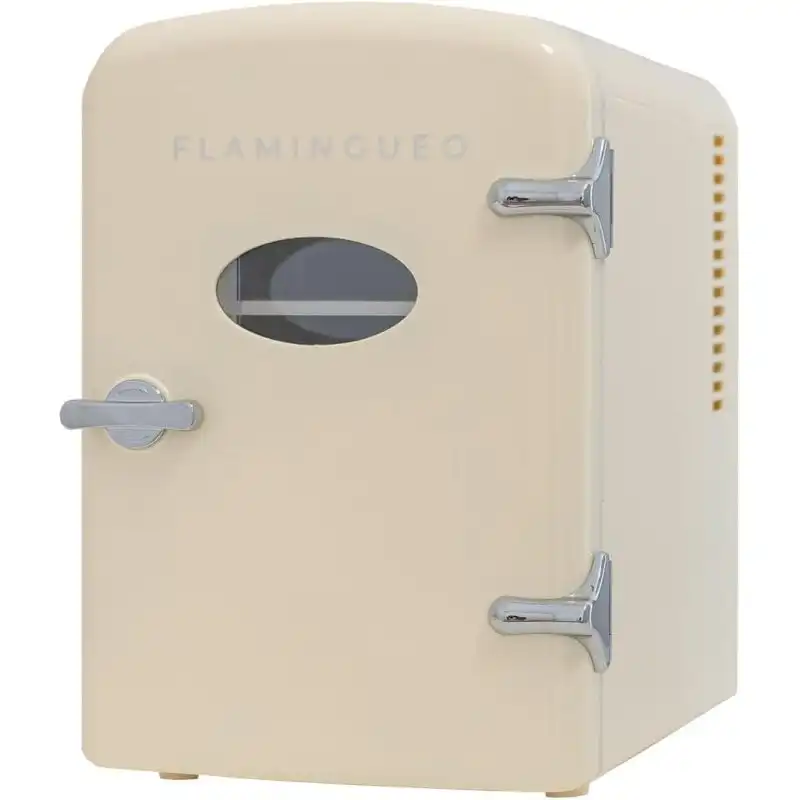 Flamingueo Mini Nevera 4l 12v/220v Función Frío Y Calor Beige