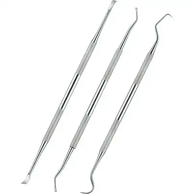 HausPets Juego de 3 herramientas dentales perros gatos, acero inoxidable - Artículo 1 - HausPets - Comparador de precios