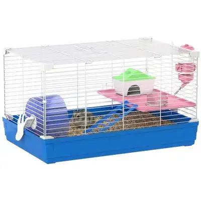 PawHut Jaula para Hámster 47x30x27 cm Azul - 1 Article - PawHut - Comparador de precios