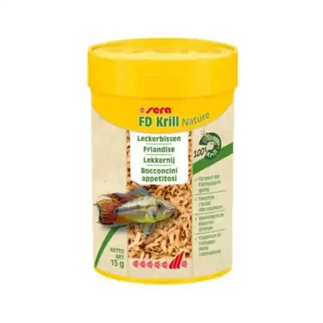 Sera FD Krill Snack para Peces Nature, 15 gr - Sera - Comparador de precios