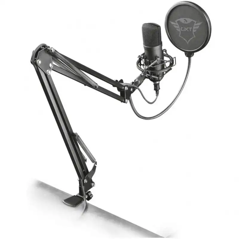 Trust Gaming GXT 252 Emita Plus Micrófono Profesional para Streaming Negro