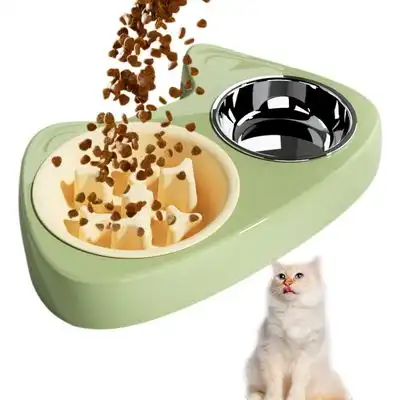 UAMLY Comedero antiatragantamiento alimentación lenta, comedero doble gatos - Artículo 1 - Uamly - Comparador de precios