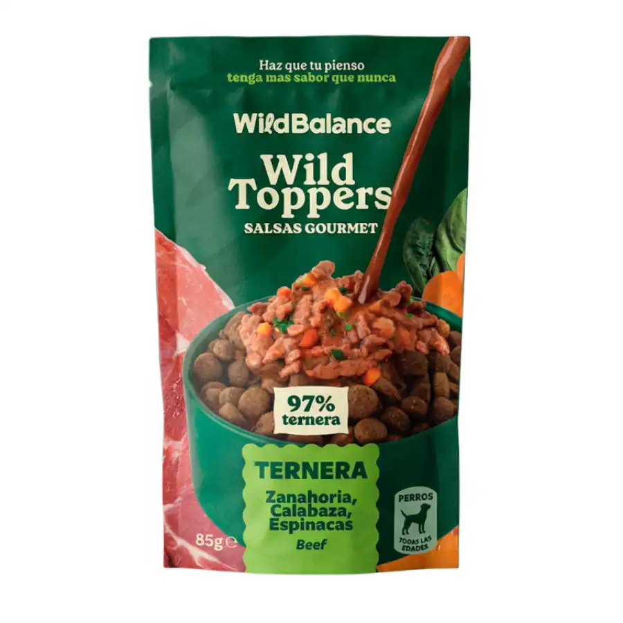 Wild Balance Toppers Ternera salsa para perros - 85 g - Wild Balance - Comparador de precios