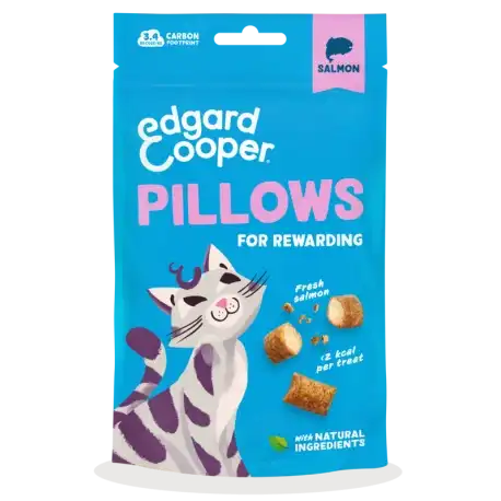 0.06 KG 60 g Edgard & Cooper Bocaditos Pillows de salmon para gatos - Edgard & Cooper - Comparador de precios