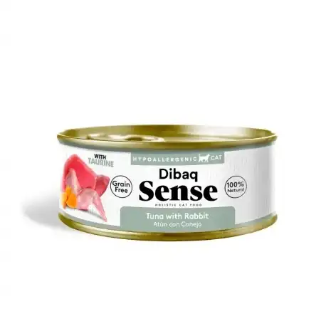 0.07 KG Dibaq Sense Hypoallergenic Grain Free Atún y Conejo lata para gatos - Dibaq - Comparador de precios