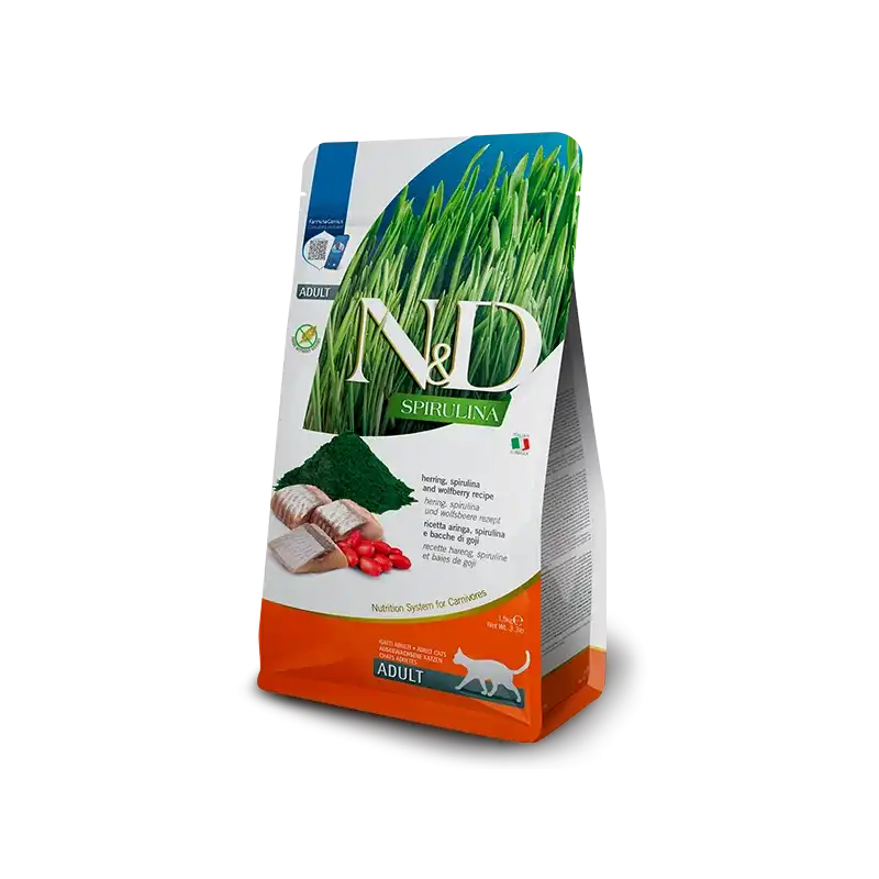 1,5Kg Farmina ND Spirulina pienso para gatos de Aranque - Farmina - Comparador de precios