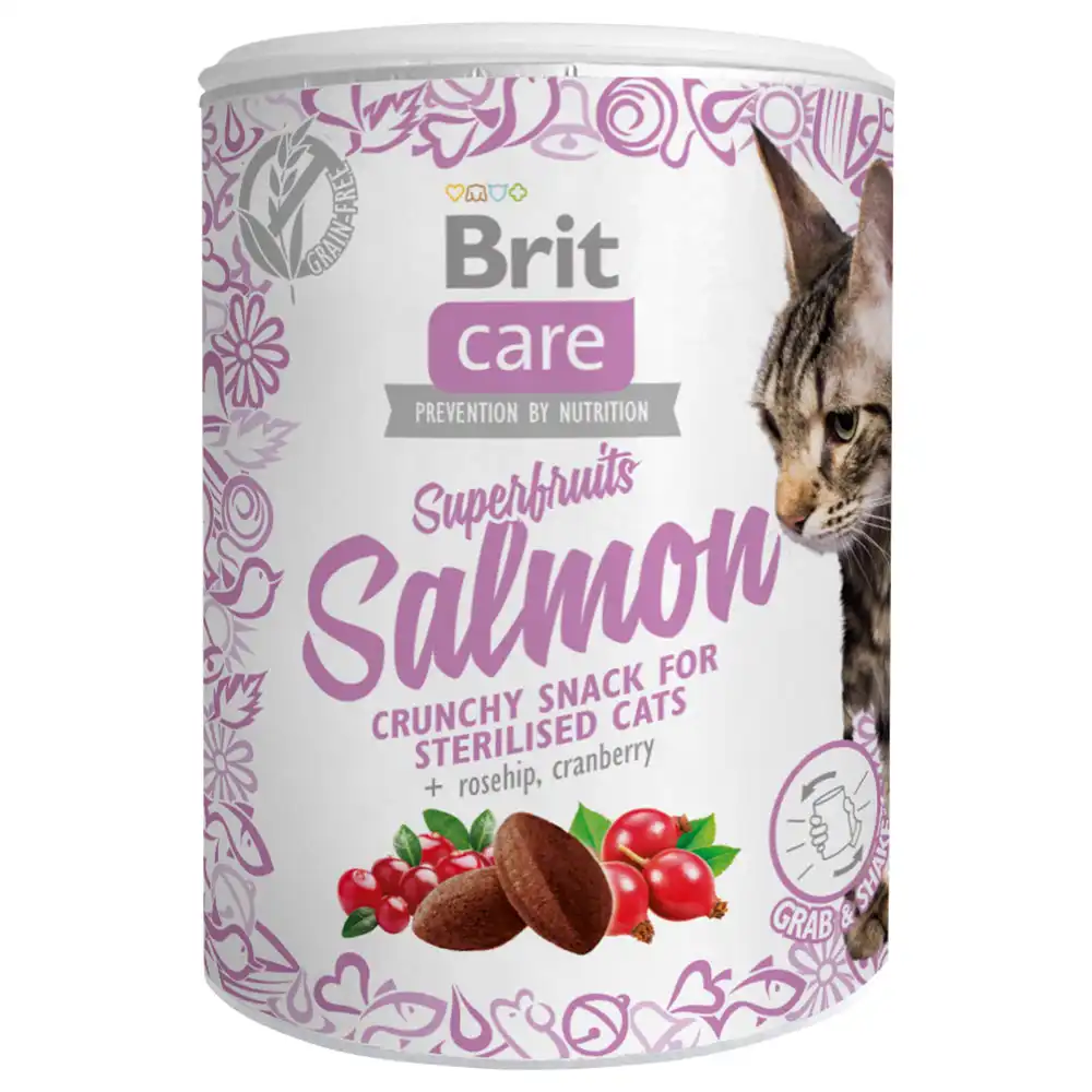 Brit Care Cat Snack Superfrutas y Salmón - 100 g - Brit Care - Comparador de precios