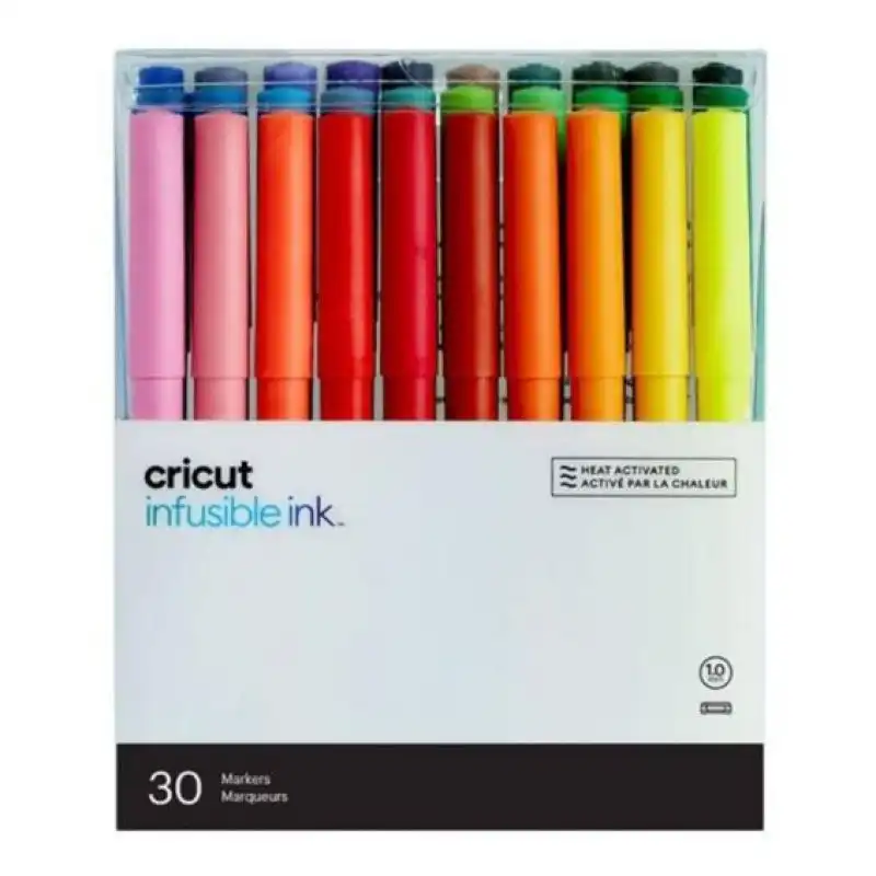 Cricut 1.0 Juego de Rotuladores de Tinta Infusible 30 Piezas