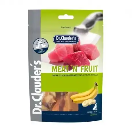 Dr Clauders Meat & Fruit Snack Para Perros con Pollo y Banana, 1 x 80 gr - Dr. Clauders - Comparador de precios
