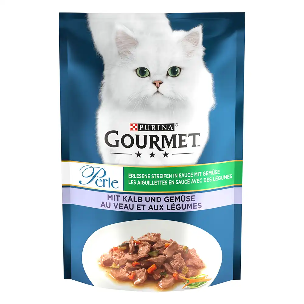 Gourmet Perle en sobres 24 / 26 x 85 g - 26 x 85 g - Ternera y verduras