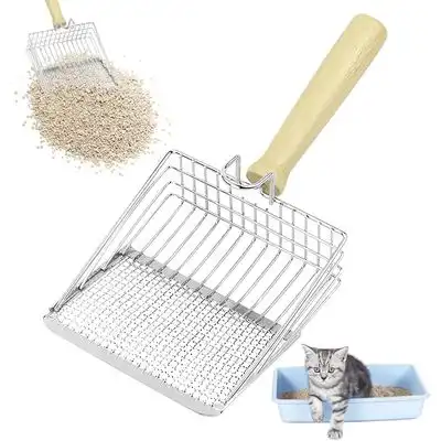 HausPets Pala metálica para arena de gato con doble tamiz (4/8 mm) - Artículo 1 - HausPets - Comparador de precios