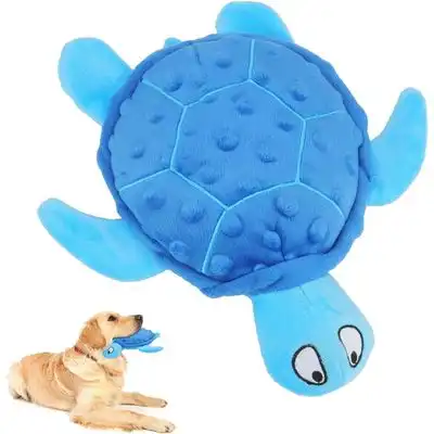 MCBOSON Peluche para perros - Tortuga, con sonido - Azul - Mcboson - Comparador de precios