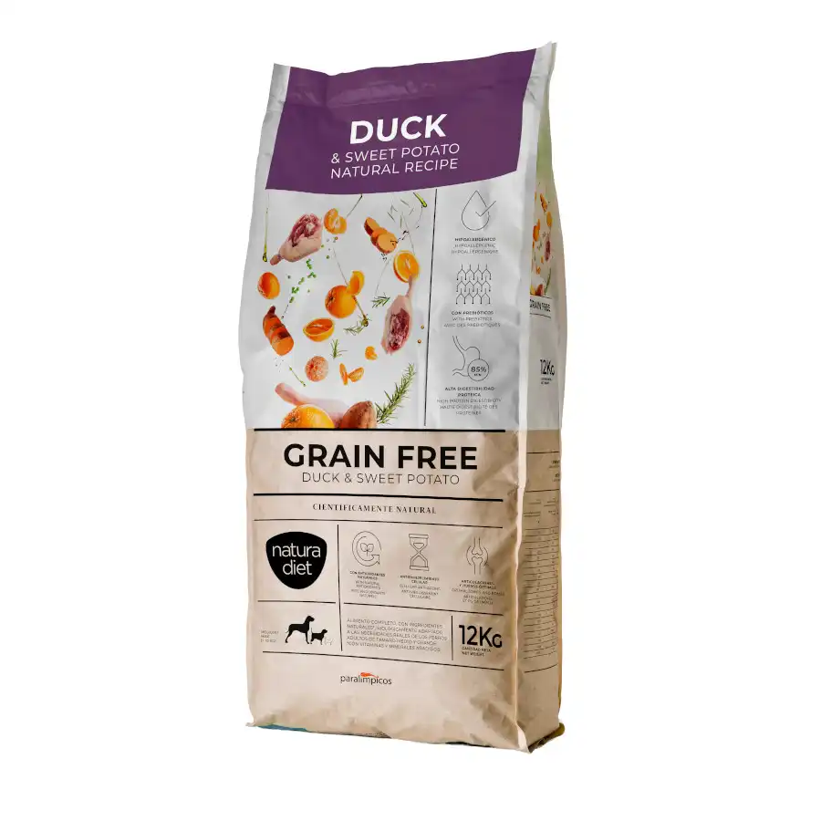 Natura Diet Grain Free Pato y Boniato Pienso para perros - 12 kg - Natura Diet - Comparador de precios
