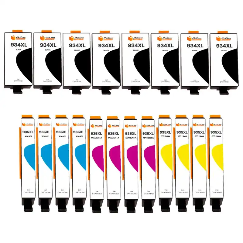 Pccom Essential HP 934XL/935XL Cartucho Tinta Compatible Negro/Cian/Magenta/Amarillo Pack 20