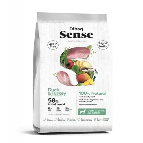 Pienso Dibaq Sense Grain Free Light y Senior sabor Pato y Pavo - Dibaq Sense - Comparador de precios