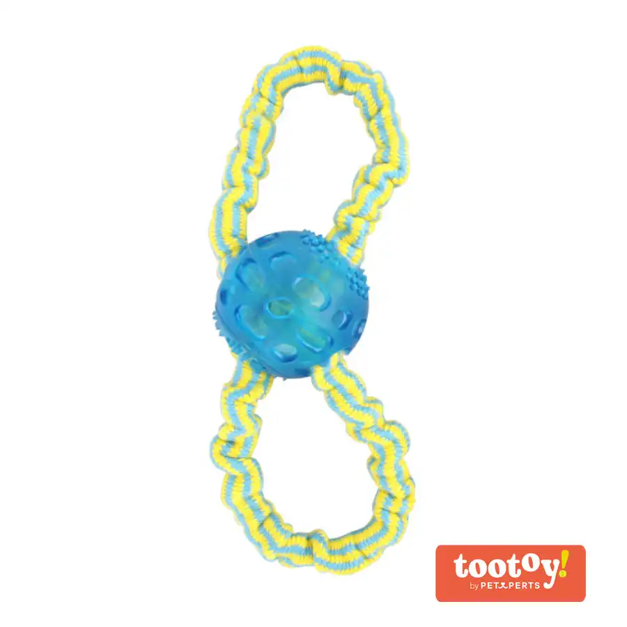 Tootoy! Super elastic toy Blue Pelota con Cuerda Azul para perros - Tootoy! - Comparador de precios