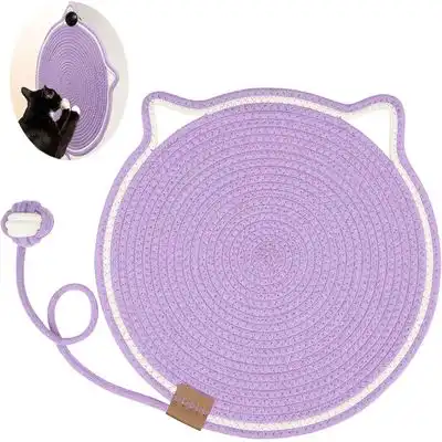 UAMLY Alfombrilla rascadora para gatos con pelota de juguete - Púrpura - Uamly - Comparador de precios