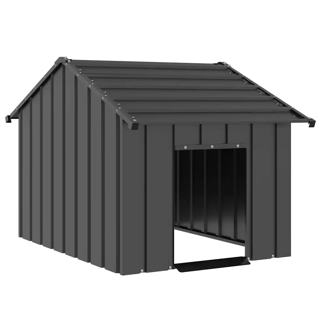vidaXL Caseta para perros con techo acero galvanizado - 85 x 107 x 81 cm - VIDAXL - Comparador de precios