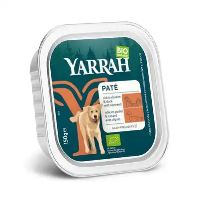 Yarrah Bio Paté 12 x 150 g - Pollo con pato ecológicos y algas ecológicas - Yarrah - Comparador de precios