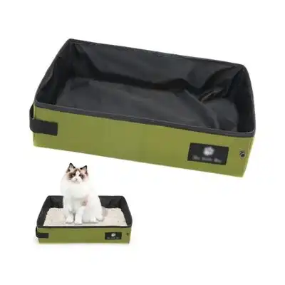 ZooVenture Arenero plegable y portátil para gatos - Verde - Zooventure - Comparador de precios