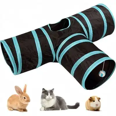 ZooVenture Túnel de juguete para gatos, conejos, cachorros y cobayas - 3 carriles - Zooventure - Comparador de precios