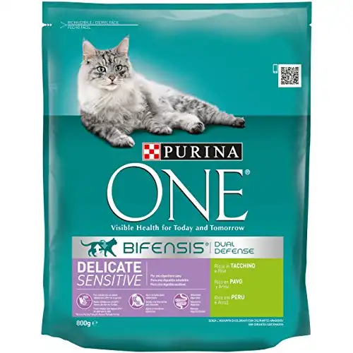 Purina One Bifensis Delicate Pavo 800 gr.