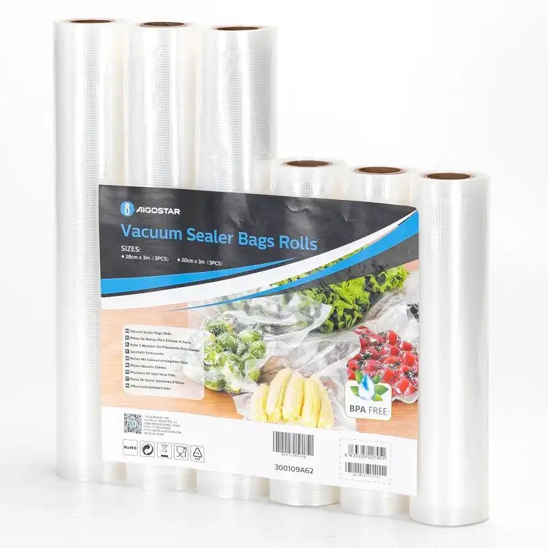 Aigostar 850662 Bolsas para Envasar al Vacío 6 Unidades