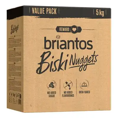 Briantos Biski Nuggets galletas para perros - 2 x 5 kg - briantos - Comparador de precios