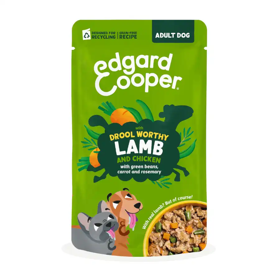 Edgard & Cooper Adult Grain Free Cordero y Pollo sobre para perros - 150 g - Edgard & Cooper - Comparador de precios