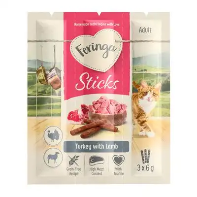 Feringa Sticks con pavo y cordero para gatos 3 x 6 g - Feringa - Comparador de precios