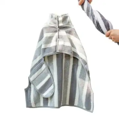 HausPets Bata de baño absorbente de microfibra para perros - M: 55x60x85 cm - HausPets - Comparador de precios