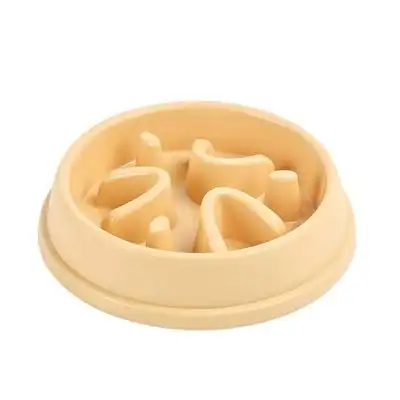 IntiMeg Comedero para mascotas de alimentación lenta - AMARILLO - IntiMeg - Comparador de precios