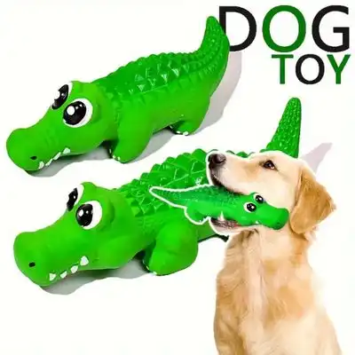 IntiMeg  interactivo de látex para perros con forma de cocodrilo - Artículo 1 - IntiMeg - Comparador de precios