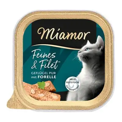 Miamor Feines & Filet 16 x 100 g - Ave pura y trucha - Miamor - Comparador de precios