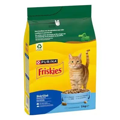 PURINA Friskies Sterilized Cat con salmón, atún y verduras - 3 kg - Friskies - Comparador de precios