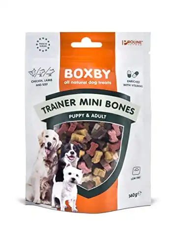 Boxby mini huesos de pollo para perros 140 gr.