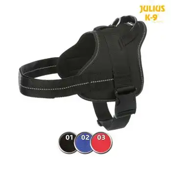 Arnés Julius-k9 Pure, Talla 2 / L–xl: 71–96cm/40mm, Negro