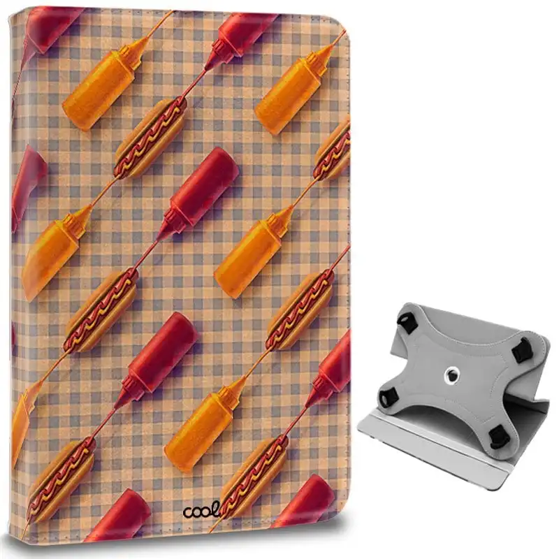 Cool Funda Ebook/Tablet Universal 9.7"-11" Dibujos Hot Dogs (Cuadrada)