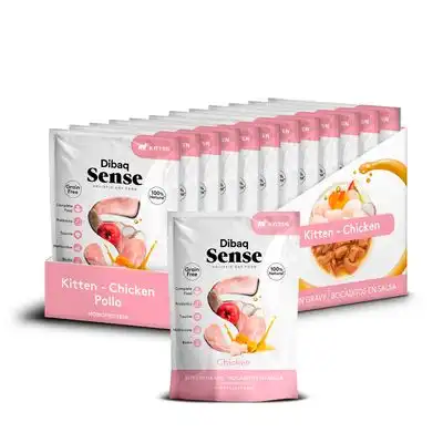 Dibaq Sense Bocaditos en salsa gatito - 12 x 100 g - Dibaq - Comparador de precios