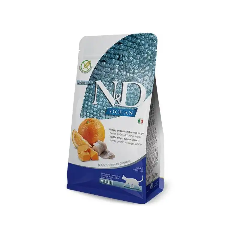 Farmina ND Cat Ocean Pumpkin Arenque pienso para gatos, Peso 5 Kg - Farmina - Comparador de precios