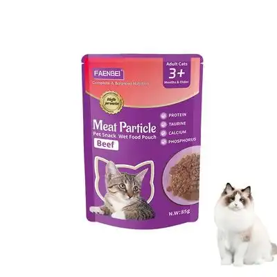 FurryFusion Comida húmeda para gatos en gránulos 5 x 85 g - Carne de res - Furry Fusion - Comparador de precios