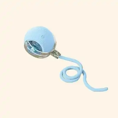 IntiMeg  para gatos Pelota automática para gatos - Llamador de pájaros con cuerda azul - IntiMeg - Comparador de precios