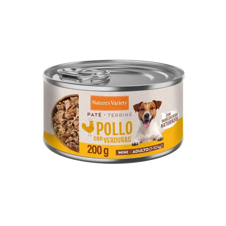 Nature's Variety Paté Pollo con Verduras Lata para perros adultos mini - 200 gr - Natures Variety - Comparador de precios