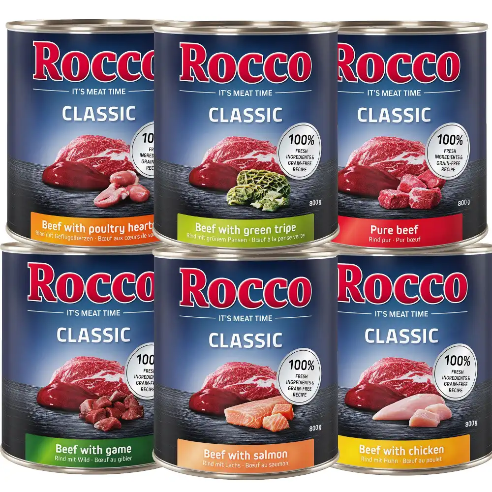 Pack mixto de prueba: Rocco Classic 6 x 800g - Mix 1 con 6 surtidos diferentes - Rocco - Comparador de precios