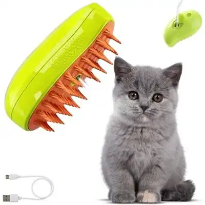 Pawffee Cepillo de vapor verde 3 en 1 para gatos, masaje multifuncional - 1 pieza - Pawffee - Comparador de precios