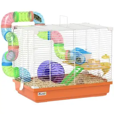 PawHut Jaula para Hámster - Naranja - PawHut - Comparador de precios