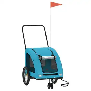 Remolque De Bicicleta Mascotas Hierro Tela Oxford Azul Vidaxl - VIDAXL - Comparador de precios