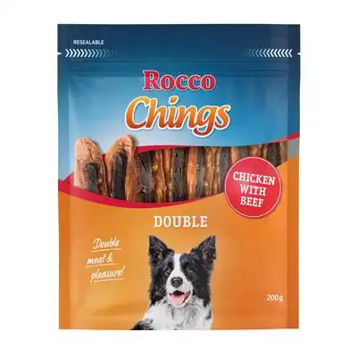 Rocco Chings Double - Pack Ahorro - Pollo con vacuno 4 x 200 g - Rocco - Comparador de precios