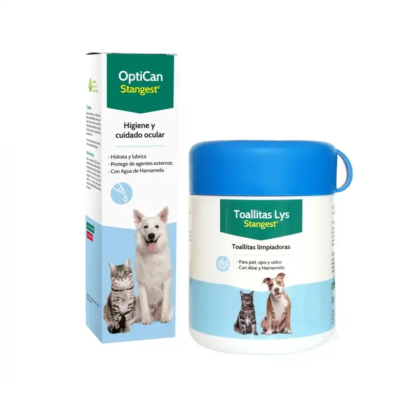 Stangest Dog Pack Optican Ojos + Toallitas para perros 40 unidades - Stangest - Comparador de precios